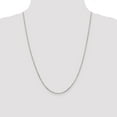 thumbnail image 2 of 14K White Gold necklace Cable chain Round Diamond-cut 24 in 1.8 mm, 2 of 5
