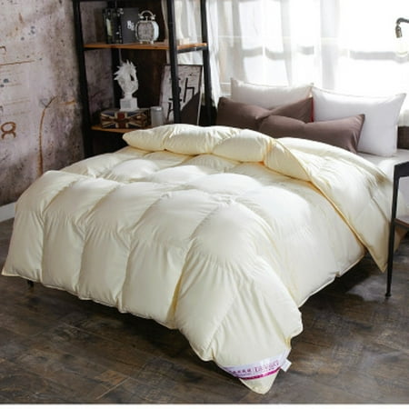 

Luxurious Goose Down Duvet Comforter - Perfect Quilted Comfort for Winter Nights - Thick Double Single Size Blanket in Solid Color - Premium Bedclothes for Ultimate Coziness