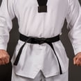 thumbnail image 5 of Uxcell Polyester Taekwondo Colored Ranking Belt For Practitioners Black 1.57"x6.5', 5 of 5