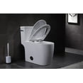 thumbnail image 2 of Kingston Brass VTC2995 Courtyard One-Piece 1.28 GPF Single Flush Elongated Toilet, White, 2 of 6