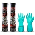 thumbnail image 1 of Super S Hi Temp Red Steel Bearing Lithium Grease Heavy-Duty Rust Metal Protection Industrial Anti-wear Anti-Oxidation High Viscosity Now comes with Chemical Resistant Gloves by Centaurus AZ 2 Set 14oz, 1 of 7