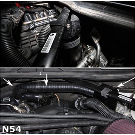 YIUIY For BMW N54 335i 135i E90 E92 E82 2006-2010 Reservior Oil Catch Can Tank Black