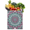 thumbnail image 1 of Abstract Artistic Zen Mandala Reusable Tote Bag - Machine Washable Spacious Shopping Bag, 1 of 6