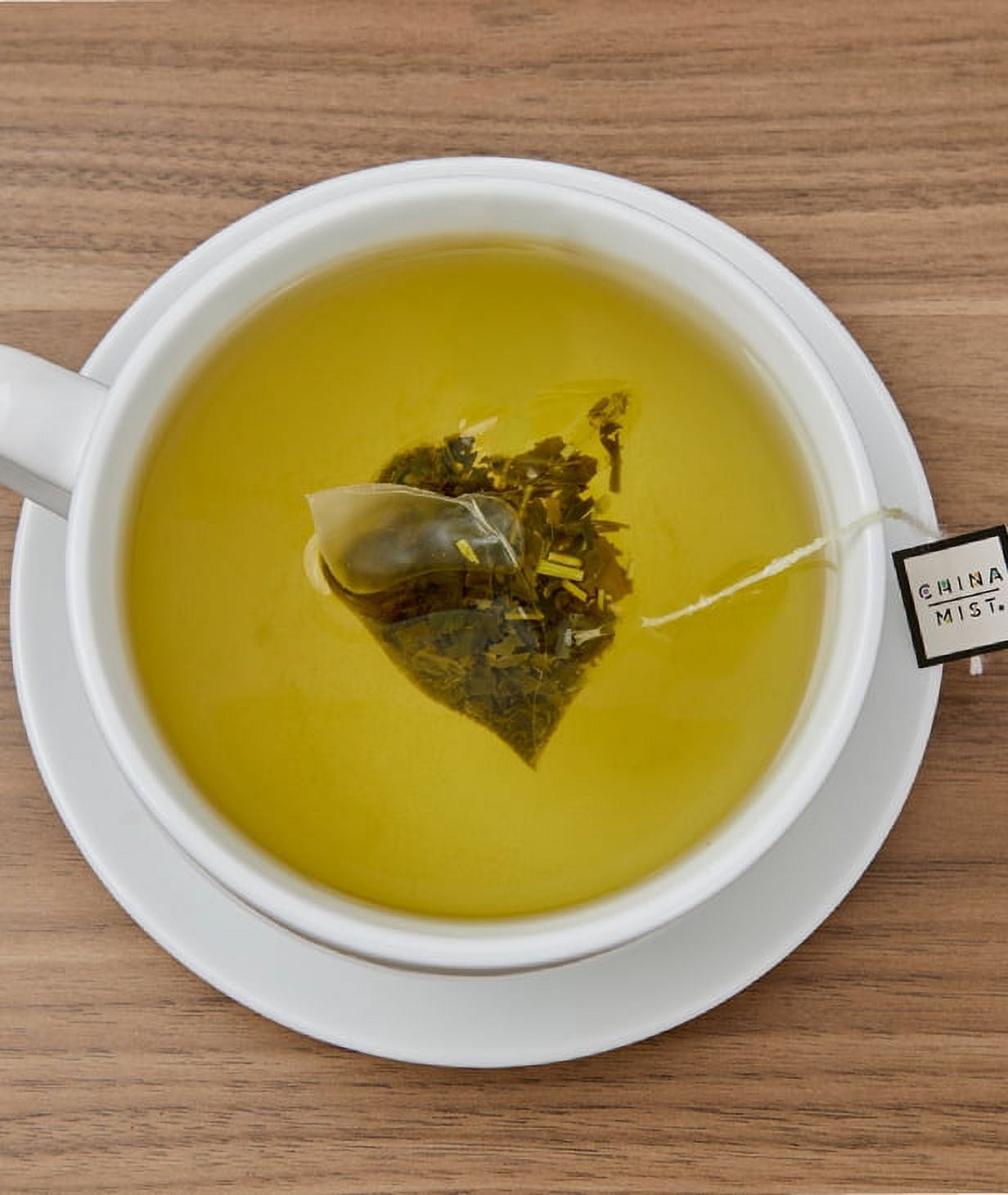 China Mist Sencha With Matcha Green Tea Sachets 4/15 Count, Biodegradable and Individually Wrapped