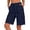Navy*Summer Savings, variant on Kinrui Bermuda Shorts for Women Summer Quick Dry Cargo Shorts with Multi-Pockets Outdoor Drawstring Knee Length Hiking Short