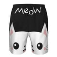thumbnail image 3 of Goofa Cat Meow Printed Mens Swim Trunks Summer Quick Dry Short Beach Swimwear Bathing Suits-Medium, 3 of 9