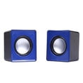 thumbnail image 2 of Esquirla Mini Wired Computer Speakers, Surround Loudspeakers Subwoofer USB Charging Audio Supplies Gift for Home Use Laptop Notebook Tablet ,1Pair Blue, 2 of 7