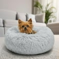 thumbnail image 4 of Tyidzon Cozy Cave Dog Bed Modern Soft Round Fluffy Cat Bed Anti Anxiety Pet Bed for Cats Or Small Dogs Gray, 4 of 7