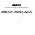 thumbnail image 2 of Transit Auto Front Rear Disc Brake Rotors and Semi-Metallic Pads Kit for Car 2018-2023 Honda Odyssey K8F-102742, 2 of 11