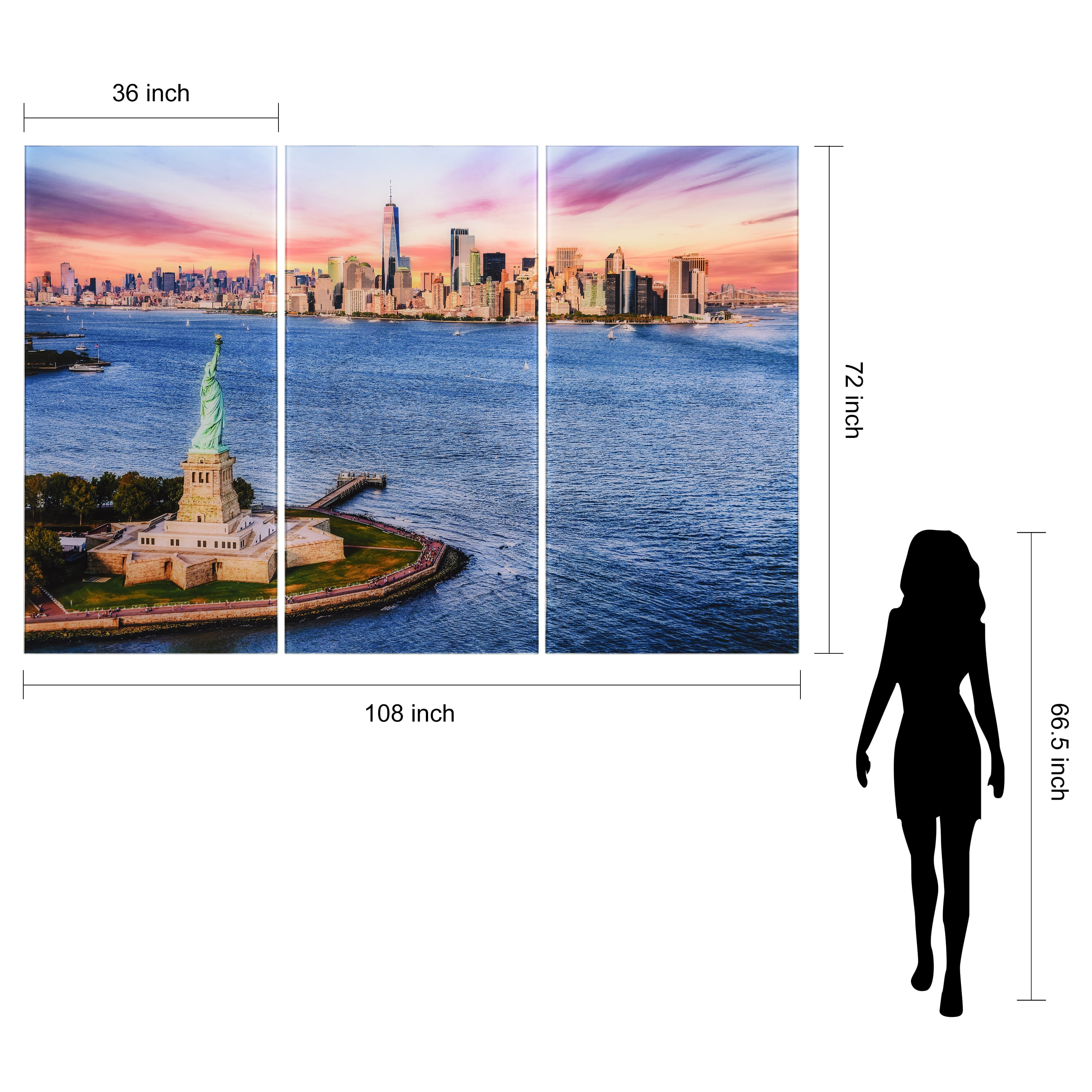 Amazon.co.jp: フレーム付き手描き風景横長油絵テクスチャー