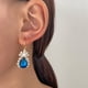 thumbnail image 3 of Conjunto de collar y pendientes con colgante de gota de agua de cristal para mujer y niña, pulsera, collar y pendientes, regalo de San Valentín, collar de aleación., 3 of 5