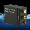 thumbnail image 1 of Convertidor de fibra óptica negro Convertidor de audio óptico digital Digital para adaptador convertidor de audio RCA L/R, 1 of 6