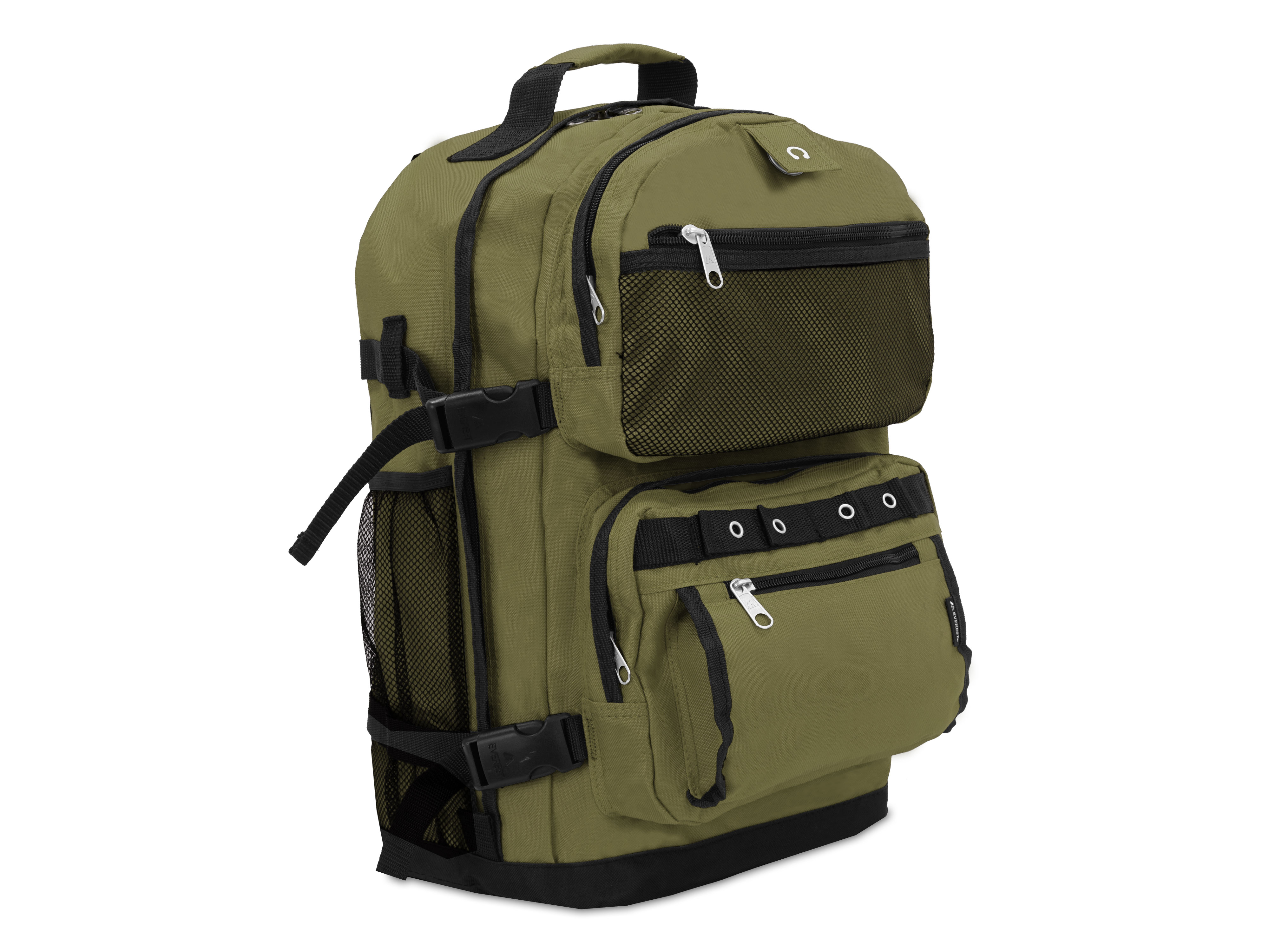 Everest 20" Oversized Deluxe Backpack, Olive All Ages, Unisex 3045R-OLI/BK, Carrier and Shoulder Book Bag for School, Work, Sports, and Travel - image 2 of 5