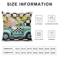 thumbnail image 5 of ARISTURING  Spring Pillow Covers Buffalo Plaid Tulip Flowers Truck Decor Pillow Cover Outdoor Pillows for Couch Sofa Patio Furniture Home Decorations, 5 of 5