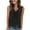 Fall Clohtes Black, variant on Womens Sleeveless Shirts, Tank Tops for Women Summer Casual Loose Fit Solid Color Pleated V Neck Dressy Blouses