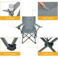 thumbnail image 4 of KingCamp 2-Pack Folding Camping Chairs, Support 220 lbs, Collapsible Camping Chairs with Carry Bag, Lightweight Portable Outdoor Chair for Camping & Sports, 4 of 11