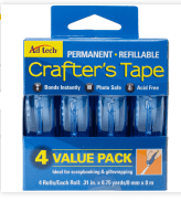 AdTech Crafter's Permanent Double Sided Adhesive Tape, 4 Pack - Walmart.com