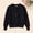 Black, variant on Girls Knitted Cardigan Sweater Soft Cozy Long Sleeve Button Front Pullover Tops (Blue 7-8)