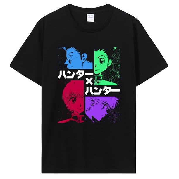 Camiseta de Anime japonés para hombre Kurapika Harajuku Street camiseta informal Neutral de manga corta para hombre y mujer Camiseta de algodón ropa de Anime