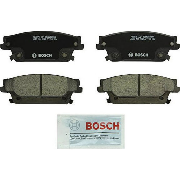 Bosch BC1020 QuietCast Premium Ceramic Disc Brake Pad Set For Cadillac: 2006-2007 CTS, 2004-2009 SRX, 2005-2011 STS; Rear
