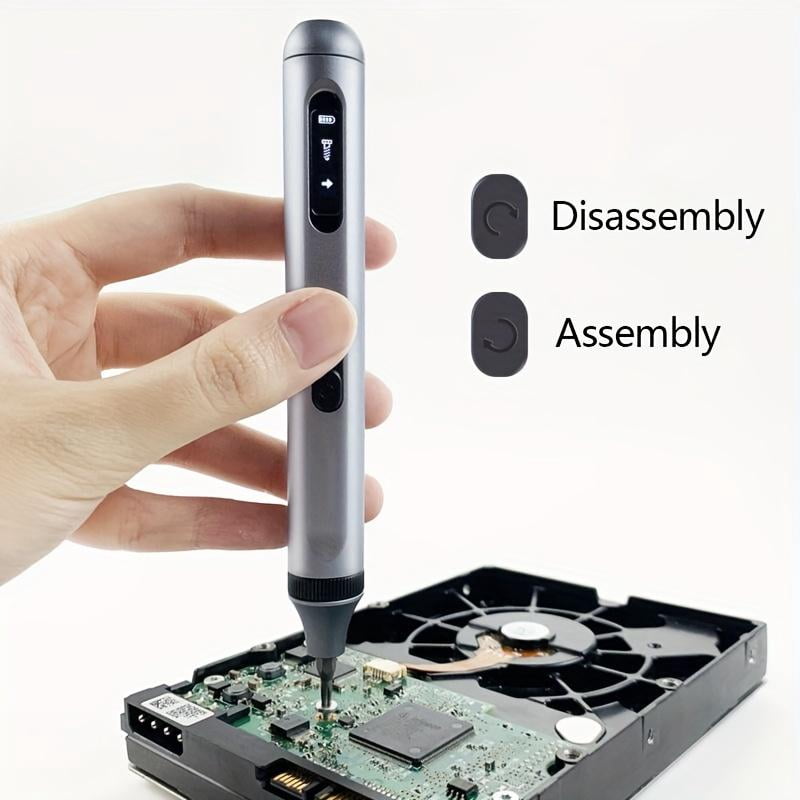 High-Precision Electric Screwdriver Set – 50-in-1 Cordless Tool with Dual Mode (Manual/Electric), Magnetic Case, Shadowless LED Lights, Type-C Fast Charging for Electronics, PC, Phone, PS5 Repair