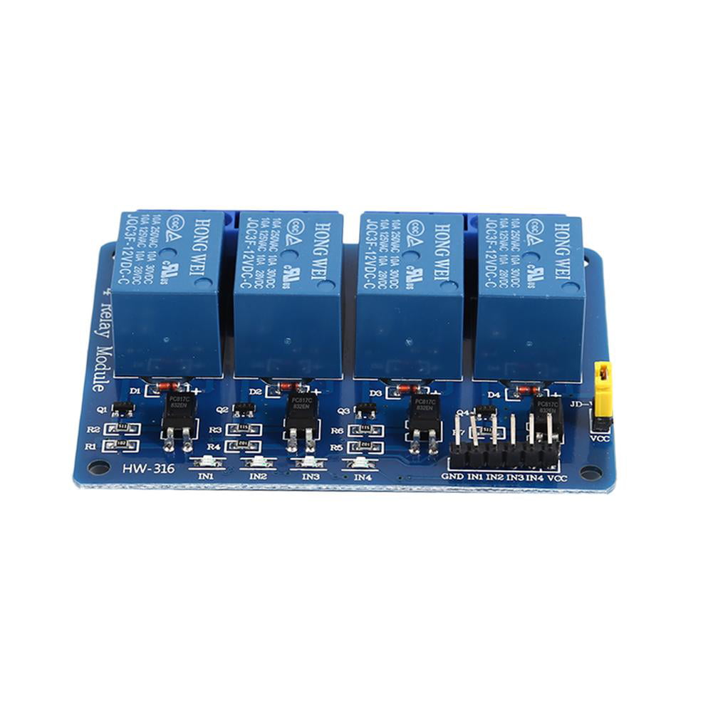 5V 12V 4 Channel with Optocoupler Output 4 Way Relay Module Expansion Board 