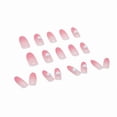 thumbnail image 3 of Set de parches para uñas postizas HUOGUO, cabeza larga y puntiaguda, rosa degradado, 3 of 5