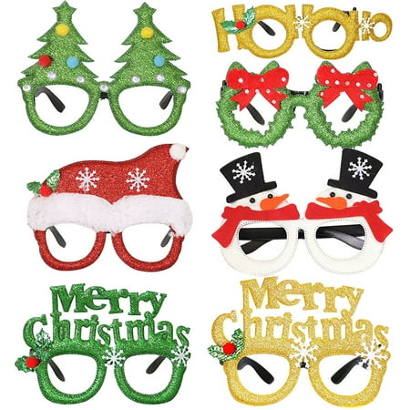 

Citystores Cute Decorative Glasses Attractive Realistic Durable Realistic Christmas Glasses for Hotel