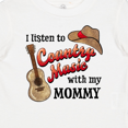 thumbnail image 4 of Inktastic I Listen to Country Music with My Mommy with Guitar and Hat Boys or Girls Baby T-Shirt, 4 of 5