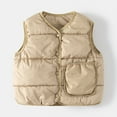 thumbnail image 2 of SILVERCELL 2-8T Toddler Boys Girls Winter Warm 2-in-1 Coats Fleece Hooded Jacket + Button Vest Waistcoat Outwear, 2 of 8