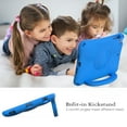 thumbnail image 2 of Kids Proof Case for Apple 10.2-Inch iPad 9th/8th/7th Generation 2021 2020 2019 - Shockproof EVA Plastic Hard Case with Sturdy Stand /Handle, Portable Lihtweight Cute Football Kid-Friendly Cover (Blue), 2 of 5
