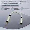 thumbnail image 4 of Audio Adapter Cable 4.4 Balanced Male /2.5 Balanced 3.5 to Female Stereo UK, 4 of 8