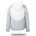 thumbnail image 4 of Karymi Blouses for Women Men Women Cooling Fan Jacket, Color Block Zip Up Hooded Air Conditioning Work Coat, Outdoor Jacket with Zipper Pockets Going Out Tops, 4 of 4