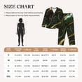 thumbnail image 4 of Lsque Green Marble Pattern Long Sleeve Pajama Set for Women - Soft 2-Piece Sleepwear and Loungewear Set with Pockets, Comfy Nightwear-Small, 4 of 7