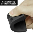 thumbnail image 6 of Thin Door Stop Small Door Stoppers for Bottom of Door Rubber Wedges, 4 Piece Black, 6 of 6