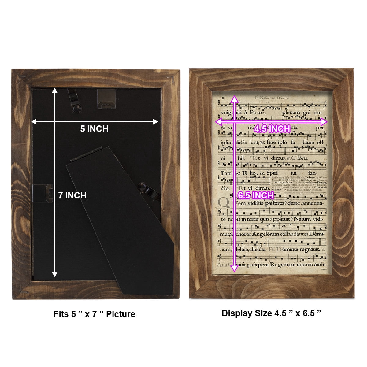 Vellum Songbook III -Framed Print w/glass-Walnut