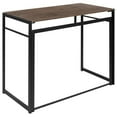 Flash Furniture Rustic Home Office Folding Computer Desk 40