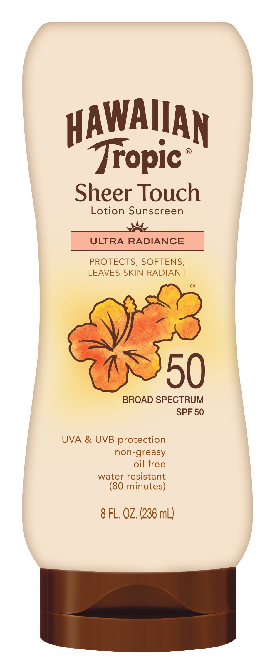 Hawaiian Tropic Sheer Touch Lotion Sunscreen SPF 50, 8 Oz