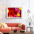 thumbnail image 3 of IDEA4WALL Framed Canvas Wall Art Rose Flowers Floral Picture Prints for Modern Home Decoration, 3 of 4