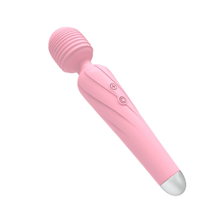 Rulwuck portable wand massager, a personal massager for women's entire body, suitable for bodybuilders, sports recovery, muscle soreness, and upper back pain,pink,19*3.85