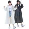 thumbnail image 2 of Poncho impermeable para adultos, portátil, no desechable, transparente, para exteriores, para niños, 2 of 2