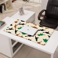 thumbnail image 3 of Long Mouse Pads for Desk,Beige Cartoon Dinosaurs Silhouettes Desk Mats on Top Of Desks, Desk Mouse Pad Extra Large with 3mm Non-Slip Base and Stitched Edge for Gaming,Work,Home 31.5"x15.7", 3 of 5