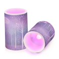 thumbnail image 7 of Yayeee Flameless Candles with Remote Flickering Battery Operated Multi Color Changing, Purple Forest, 7 of 7