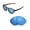 Ice Blue Coated, variant on Walleva Black Polarized Replacement Lenses for Oakley Latch OO9265 Sunglasses