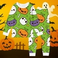 thumbnail image 2 of Huowey Halloween Pajamas Kids Boys 2 Pieces Pajama Sets With Bamboo Viscose Snug Fit Pjs For Boys Comfort Long Sleeve Matching Pant Sleepwear,Green,9-10 Years, 2 of 4