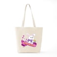 thumbnail image 6 of CafePress - White Easter Bunny Banner Tote Bag - Unisex Canvas Tote Bag, Beige, 1-Piece, 6 of 7