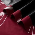 thumbnail image 4 of 100% Blackout Curtains Silver Waves Lines Grommet Thermal Insulated Curtains for Living Room Bedroom Patio Door,Wine Red,W37 x L54 inch (4 Panels), 4 of 9