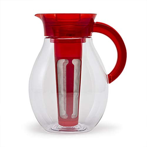Primula The Big Iced Tea Maker Infusion Brewer Large Capacity Beverage Pitcher 1 Gallon Red Walmart Com Walmart Com