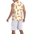 thumbnail image 2 of Sikiie Cartoon Squirrel Basketball Jersey Reversible Men's Mesh Athletic Sports Shirts Training Practice S-4XLX-Large, 2 of 6