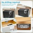 thumbnail image 5 of Hidden Cabinet Lock Intelligent Electronic Drawer Lock No Drill Invisible Cabinet Lock with 2 Cards Keyless Cabinet Drawer Lock Set, 5 of 9